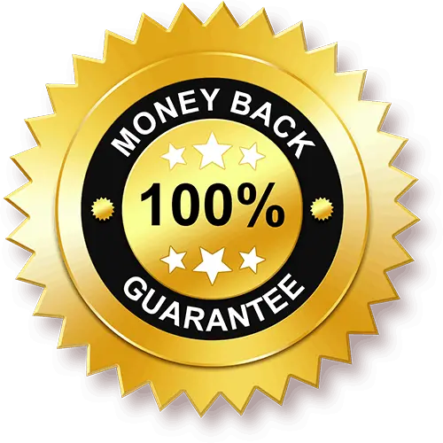 Money back guarantee label
